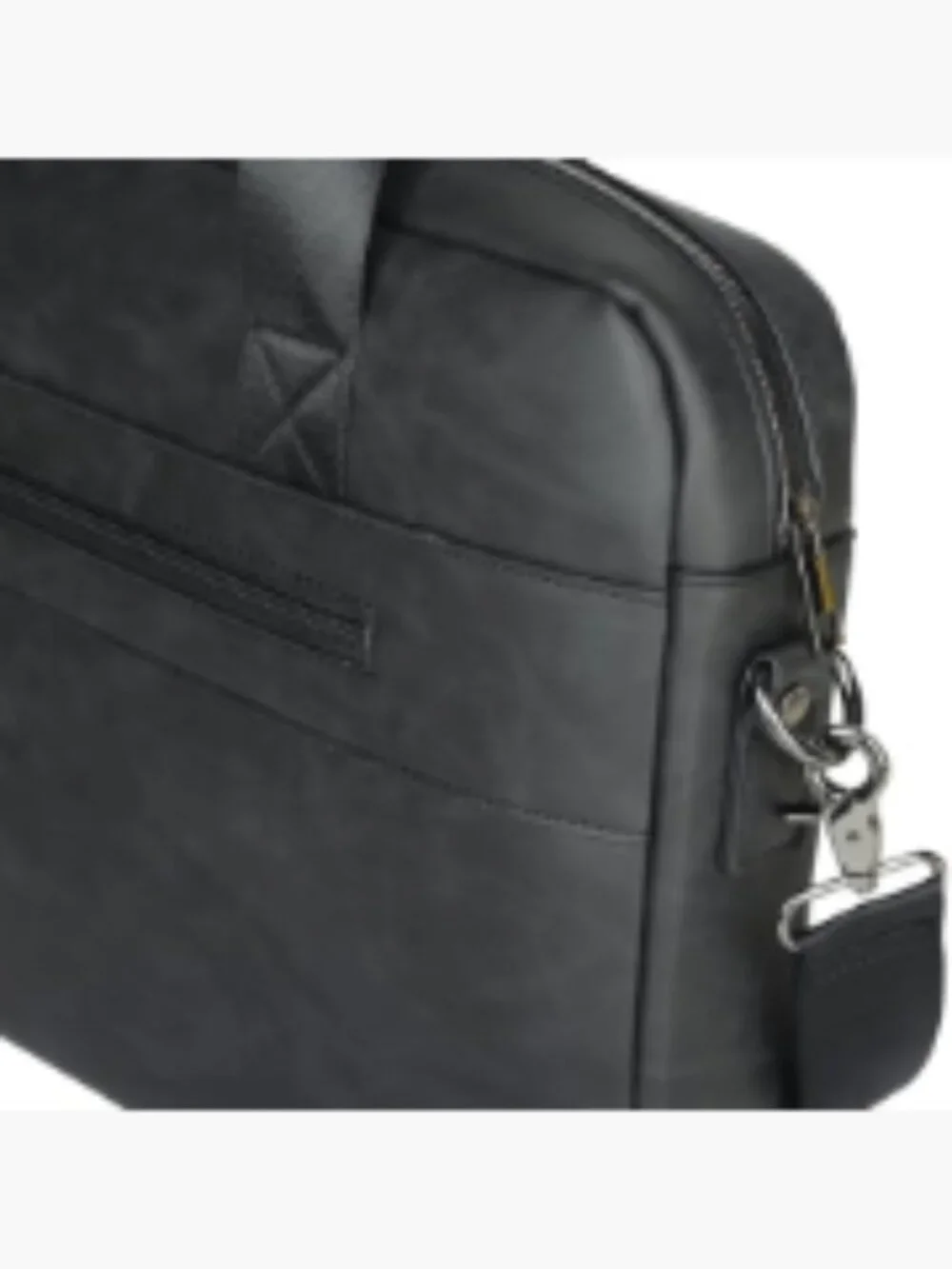 Vintage Faux Leather Laptop Messenger Bag for Men, Crossbody Business Travel